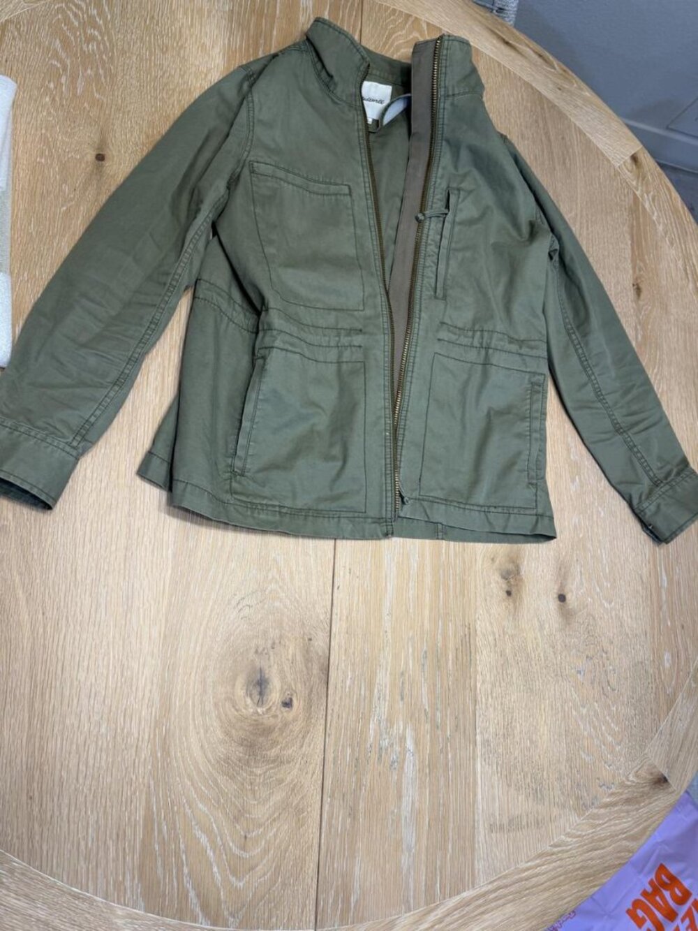 Madewell Utility Field Jacket Olive Green Size L